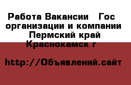 Работа Вакансии - Гос. организации и компании. Пермский край,Краснокамск г.